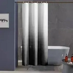 Furlinic Duschvorhang Textil Anti-schimmel Wasserdicht Waschbar Badvorhang aus