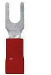 LAPP 63105040 Gabelkabelschuh 0.50 mm2 1.50 mm2 Loch-&Oslash;=3.7 mm Teilisoliert Rot...