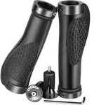 Fahrradgriffe Ergonomic Aluminium Endkappen MTB BMX Schwarz