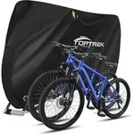 Fahrradabdeckung 2 Fahrr&auml;der 210D Oxford Wasserdicht 210x110x95 cm