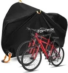 Fahrradabdeckung 2 Fahrr&auml;der 210D Oxford-Gewebe wasserdicht 210 x 110