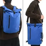 vidaXL Fahrradtasche f&uuml;r Gep&auml;cktr&auml;ger 20 L Blau 31x13x58 cm