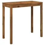 vidaXL Gartenbar-Tisch Natur 108,5 x 55 x 105 cm Massivholz Akazie