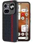 Schutzh&uuml;lle f&uuml;r Nothing Phone 4a Pro Carbonfaser Rot/Schwarz