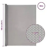 vidaXL Mesh Bildschirm 100 x 1000 cm 120 Mesh Edelstahl 201 Silber