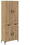 vidaXL Highboard Artisan-Eiche 69,5 x 34 x 180 cm Holzwerkstoff