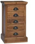 vidaXL Kommode mit Schubladen Natur 35 x 30 x 60 cm Massivholz Teak