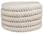 vidaXL Juteseil 50 Wei&szlig; 100% Tossa Jute