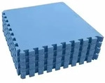 vidaXL Poolbodenplane 24 pcs Blau 8,64 m2 EVA-Schaum