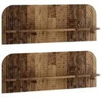 vidaXL Wandregal 2 stk. Altholz 102 x 13,5 x 37,5 cm Holzwerkstoff