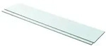 vidaXL Regalb&ouml;den 2 Stk. Glas Transparent 100x20 cm
