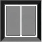 Issendorff Glas-Tastenfeld rahmenlos LCN - GTS2B
