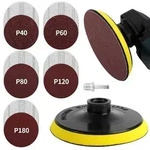 Schleifscheiben 125mm Klett 50 M14 40 60 80 120 180 Standard