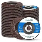 F&auml;cherscheiben Grau115 MM 25 PCS 40 60 80 120 240 K&ouml;rn