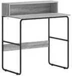 vidaXL Schreibtisch mit Stauraum Sonoma-Grau 80 x 50 x 91 cm