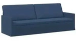 vidaXL 3-Sitzer Sofa Blau 220 x 81 x 82 cm Stoff