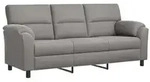 vidaXL Sofa Hellgrau 214 x 85 x 93 cm Samt