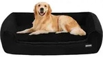 Hundebett Hundesofa Hundekissen L 110 x B 86 x H 26 cm Schwarz