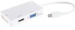 S/CONN maximum connectivity Adapter-Mini DisplayPort Stecker auf HDMI/DVI/VGA Buchse,
