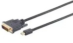 Mini Displayport 1.2/DVI D 24+1 Stecker schwarz 5m