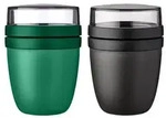 Mepal | Lunchpot Ellipse Mixed | Vivid Green + Nordic Black | M&uuml;slibecher to...