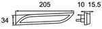 HELLA 2PS 013 306-021 Seitenmarkierungsleuchte - Shapeline Style - LED - 12/24V -