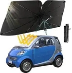 Sonnenschutz Auto Frontscheibe Innen,130X75 cm Sonnenschirm f&uuml;r Auto