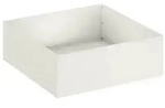 vidaXL Garten-Pflanzgef&auml;&szlig; Wei&szlig; 60 x 60 x 20 cm Kaltgewalzter Stahl