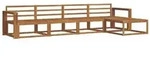 vidaXL Outdoor-Sofagarnitur 5 pcs Natur Massivholz Akazie