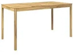 vidaXL Gartenbar-Tisch Wei&szlig; 196 x 100 x 105 cm Massivholz Akazie