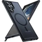 H&uuml;lle S22 Ultra Magsafe Sto&szlig;fest Kameraschutz Galaxy S22 Ultra Schwarz