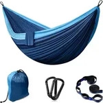 H&auml;ngematte Camping 2 Personen 300x200cm 300kg Nylon Dunkelblau