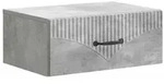 vidaXL Wandmontierter Nachttisch Betongrau 49 x 34,5 x 20 cm