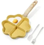 Pfanne Omelett Induktion Antihaft Herzform Granit PFOAfrei Yellow