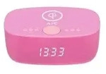AIC-28-BT Radiowecker mit Bluetooth und Qi-Ladefunktion, UKW-Radio mit Dual...