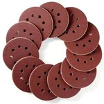 Schleifpapier 125mm Klett 8Loch P120 Rund 110 St&uuml;ck K&ouml;rnung 120