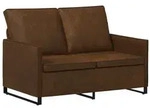vidaXL 2-Sitzer Sofa Braun 130 x 81 x 82 cm Kunstwildleder