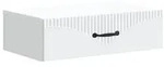 vidaXL Wandmontierter Beistelltisch Wei&szlig; 59 x 34,5 x 17 cm