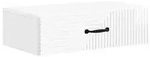 vidaXL Wandmontierter Beistelltisch Hochglanz Wei&szlig; 59 x 34,5 x 17 cm