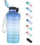 2 Liter Trinkflasche Sport mit Strohhalme, 2000ml Gro&szlig; BPA Frei