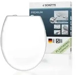 Duroplast WC-Sitz WHITE, PREMIUM, mit Absenkautomatik und Schnellverschluss