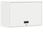 vidaXL Wandschrank f&uuml;r die Garage mit Gasdrucklift-T&uuml;r Wei&szlig;