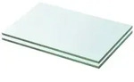 vidaXL Regalb&ouml;den 2 Stk. Glas Transparent 20x25 cm