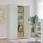 vidaXL Aktenschrank Hellgrau 90x40x180 cm Stahl