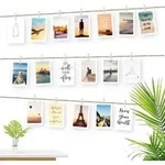 Fotoseil Jute 3m mit Clips und N&auml;geln f&uuml;r Wanddekoration DIY