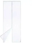 Apalus VP Fliegengitter T&uuml;r 95x210cm Wei&szlig; Magnet Insektenschutz Katzenkrallen
