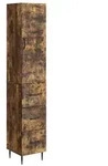 vidaXL Schrankset 2 pcs Ger&auml;ucherte Eiche 33 x 34,5 x 90 cm