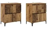 vidaXL Sideboards 2 pcs Altholz 60 x 35 x 70 cm Holzwerkstoff
