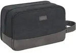 Kulturtasche Herren Doppkit Canvas Rasierutensilien Schwarz