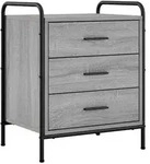 vidaXL Nachttisch Sonoma-Grau 48 x 36,5 x 60 cm Holzwerkstoff